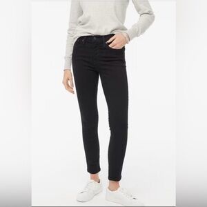 J. CREW Women’s  Black 8” MID- RISE SKINNY  Stretch Jeans Size 27